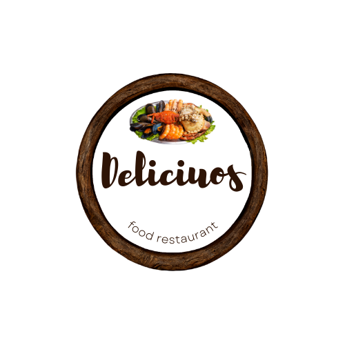 Brown Wooden Restaurant Food Logo
